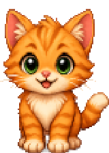 Cat, one of the characters in the app