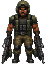 G-ARMY, one of the characters in the app