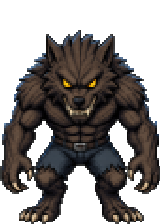 Werewolf, one of the characters in the app