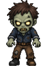 Zombie, one of the characters in the app